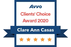 Avvo Client's Choice Award 2020 / Clare Ann Casas - Badge